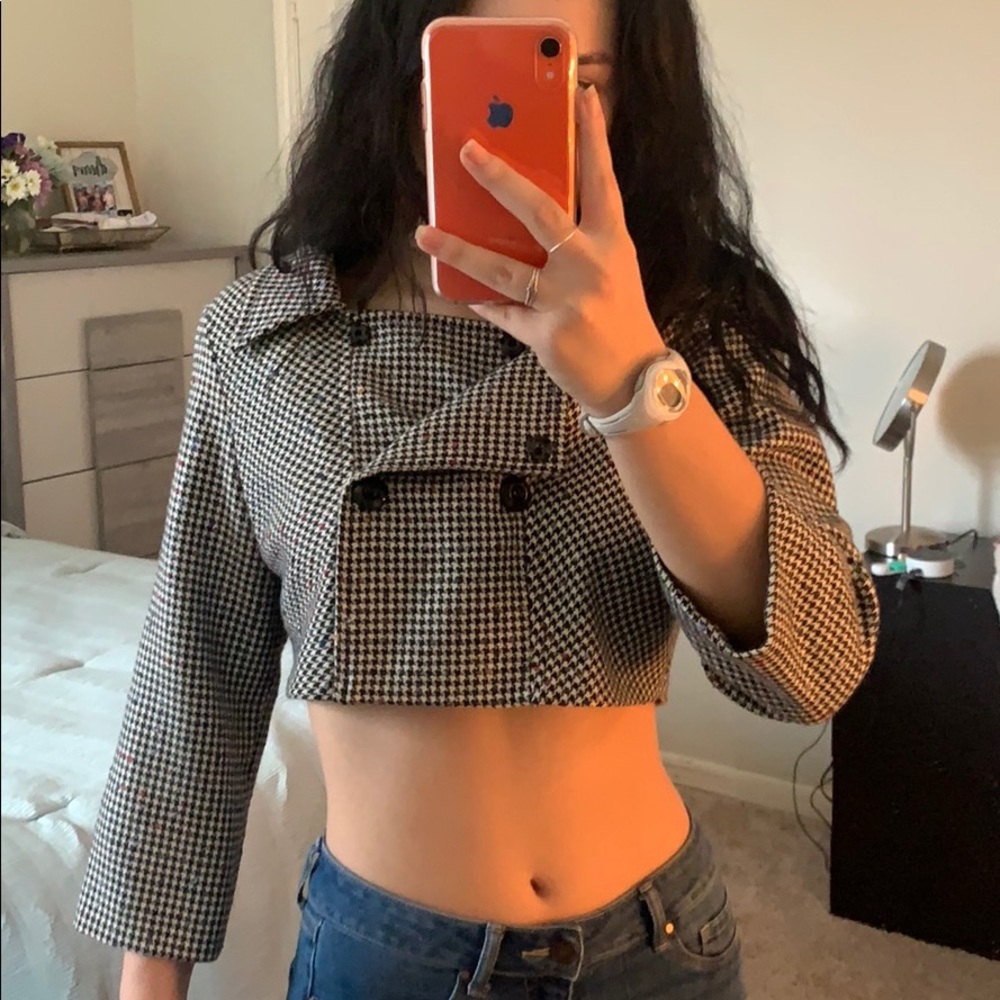Cropped Tweed Jacket